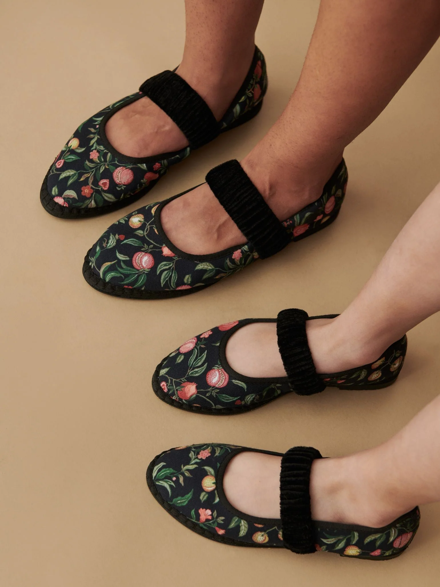 Flabelus x La Coqueta Woman Black Pomegranate Mafalda Mary Jane Shoes - Image 3