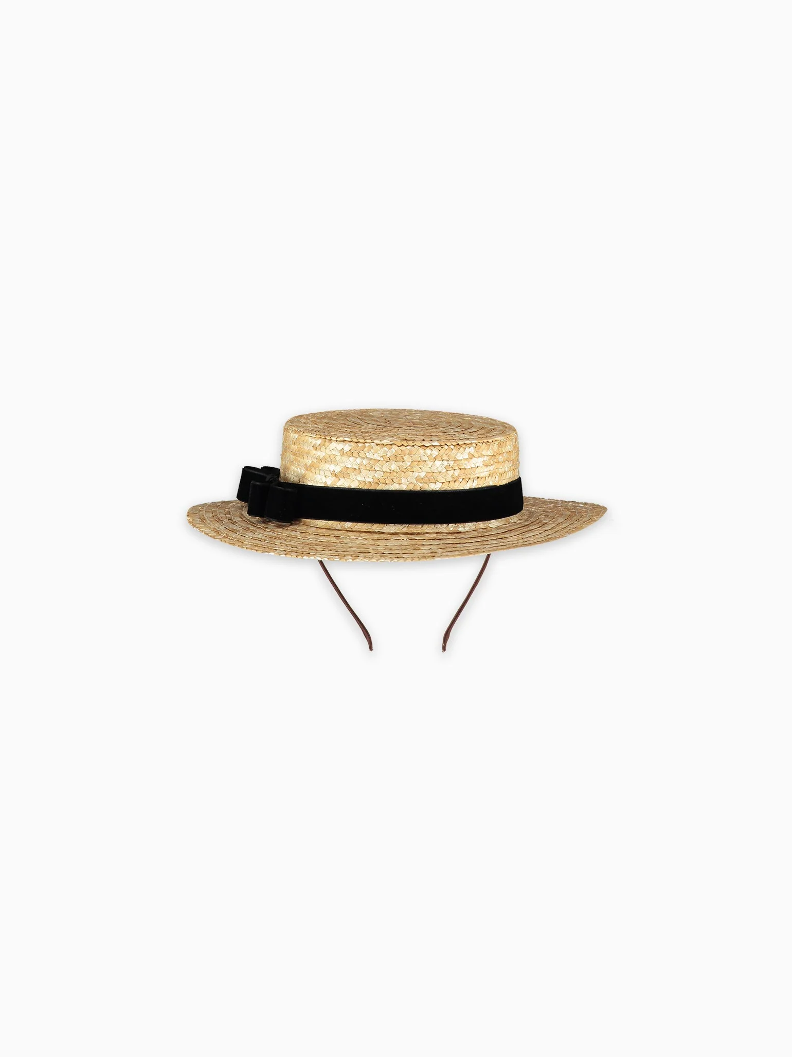 Black Rambla Straw Kids Hat - Image 6