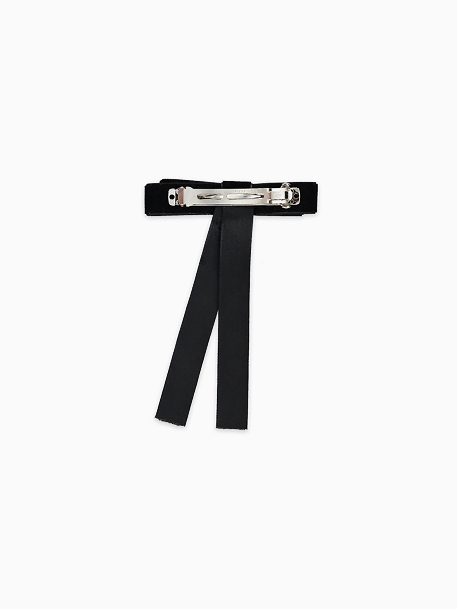 Black Velvet Ribbon Girl Bow - Image 3