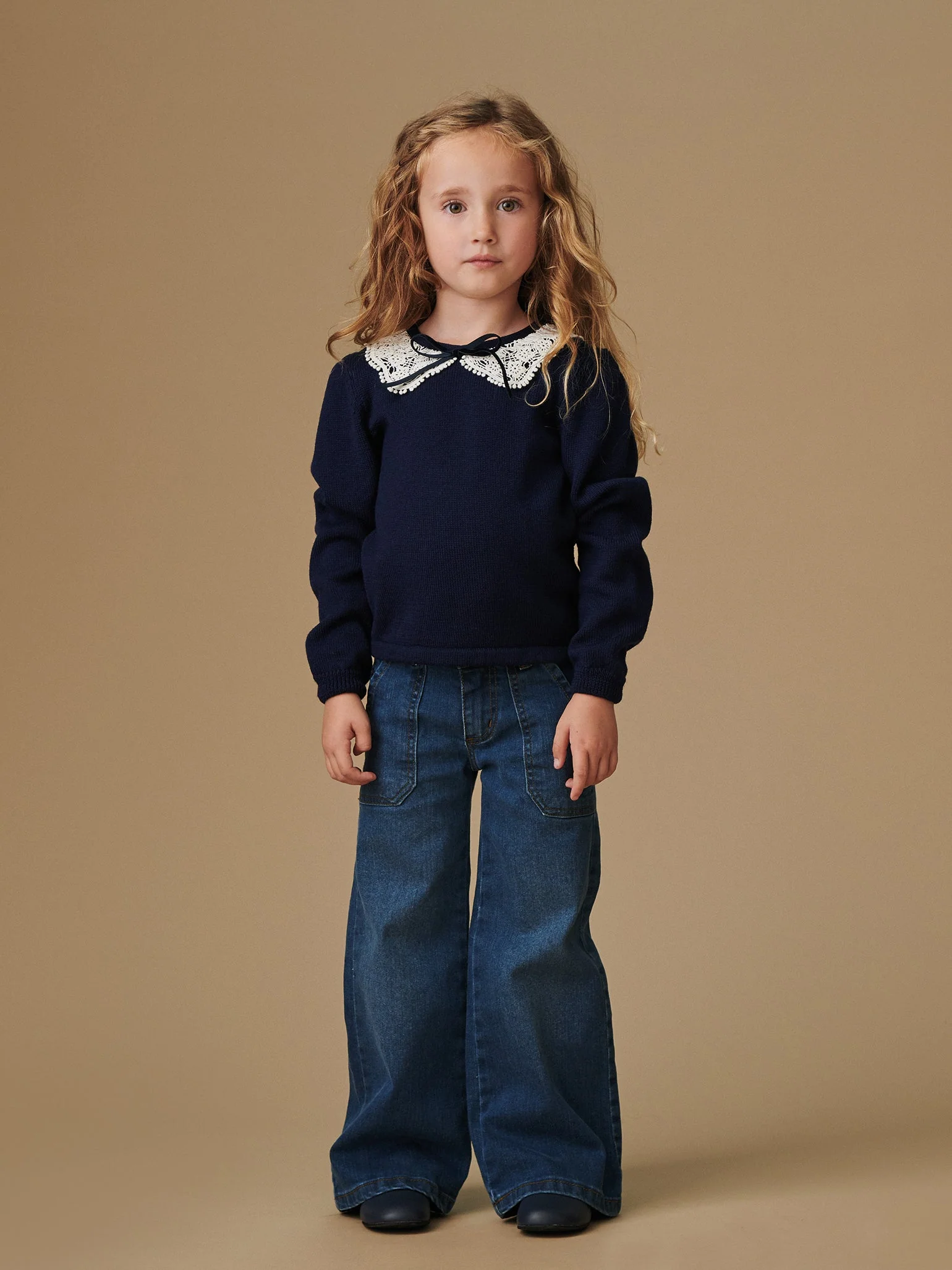 Blue Denim Enola Girl Wide Leg Jeans - Image 6