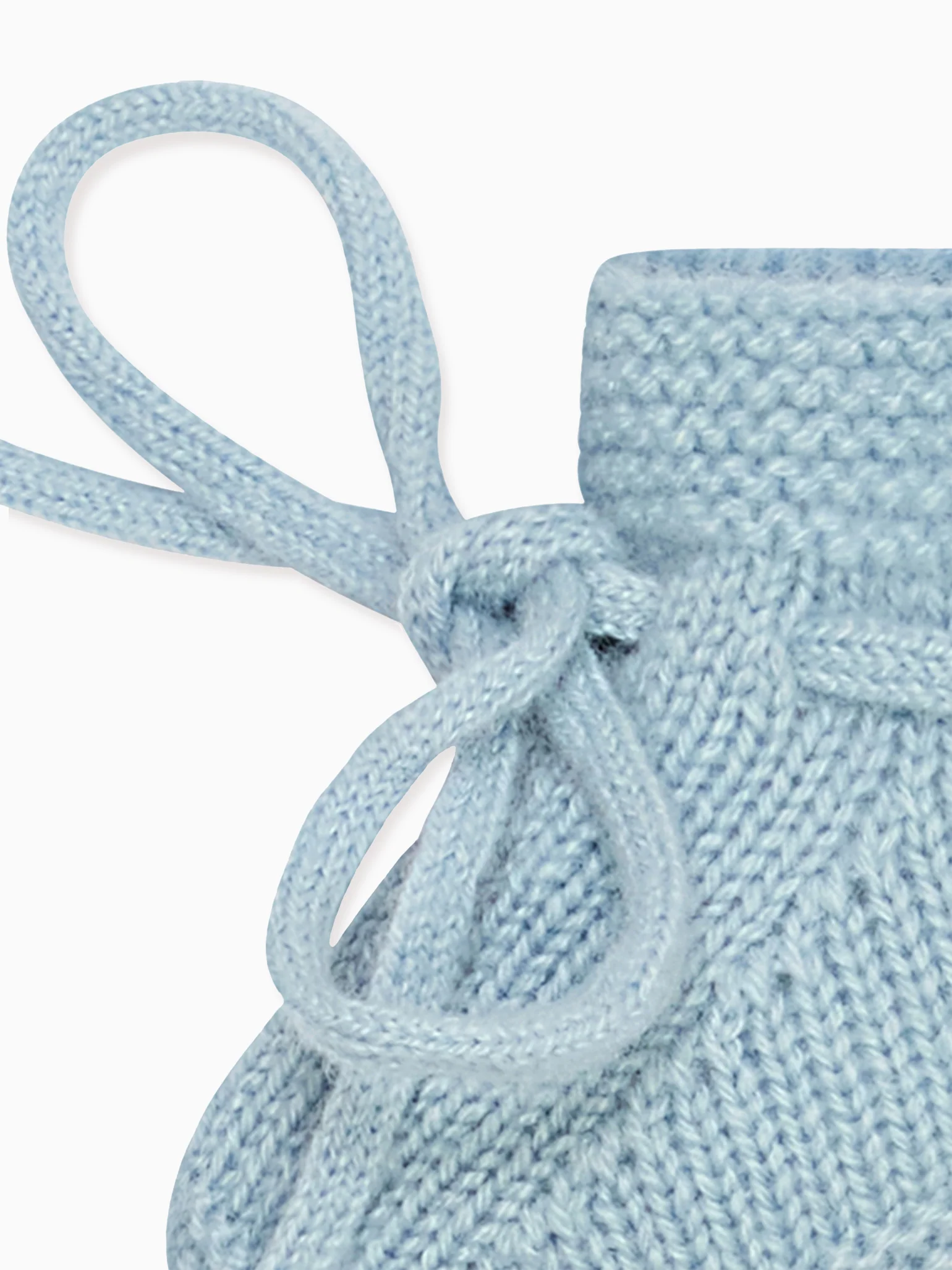 Blue Evita Cashmere Baby Booties - Image 3
