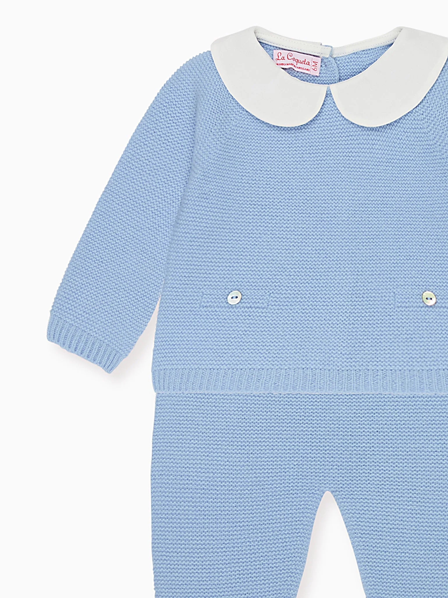Blue Palmira Cashmere Baby Set - Image 3