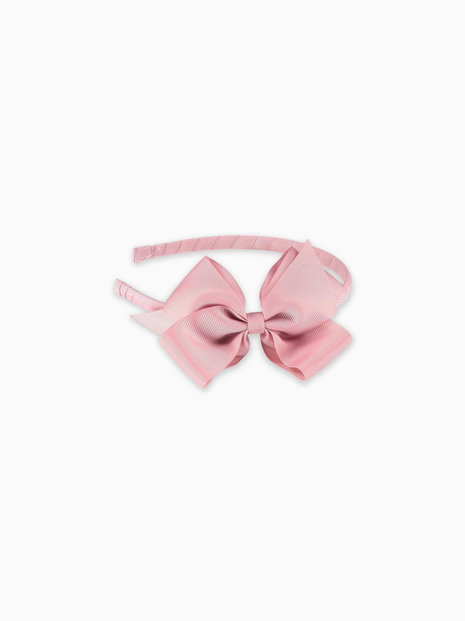 Dusty Pink Big Bow Girl Headband - Image 3