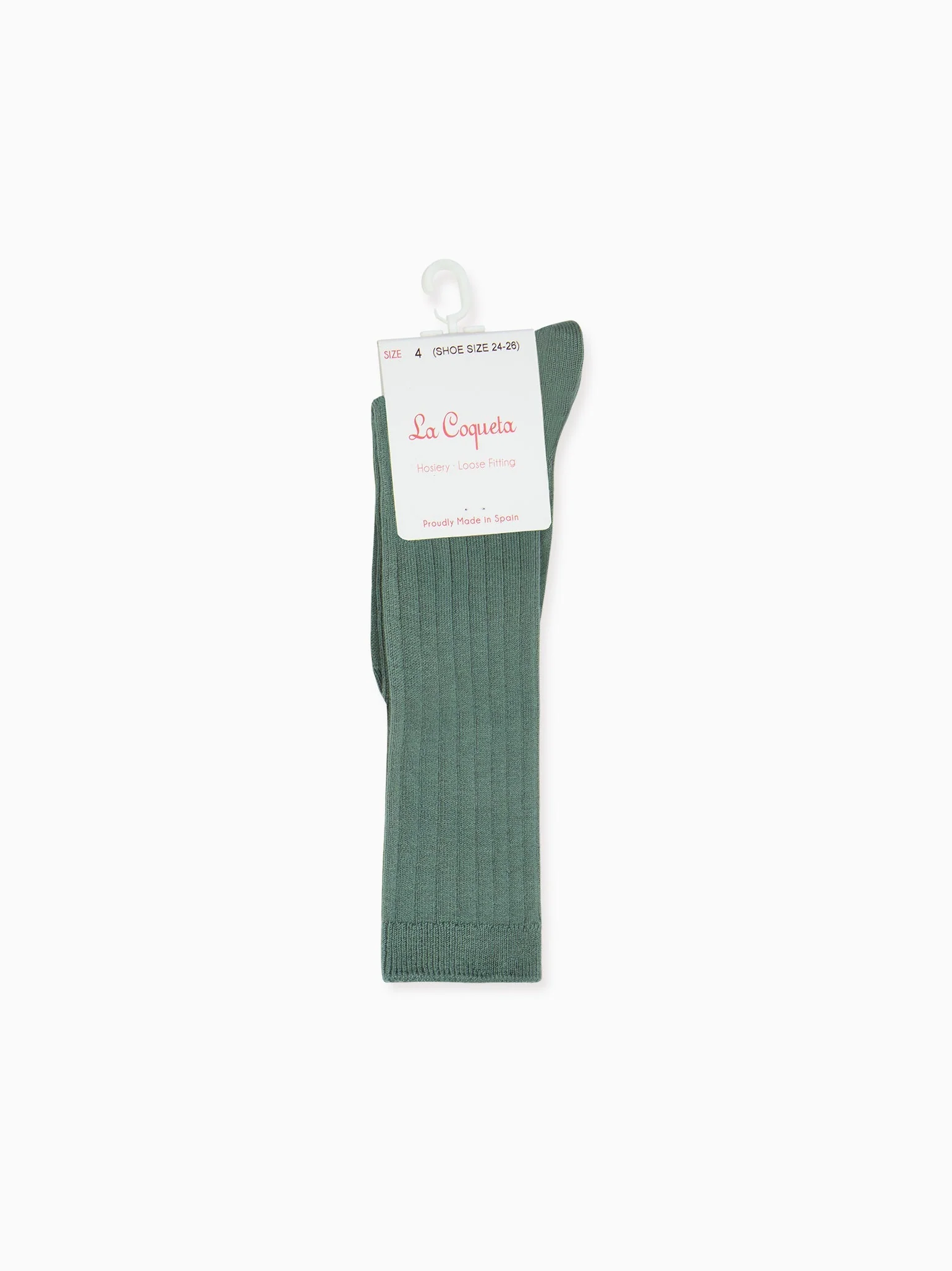 Fern Ribbed Knee High Kids Socks - Image 3