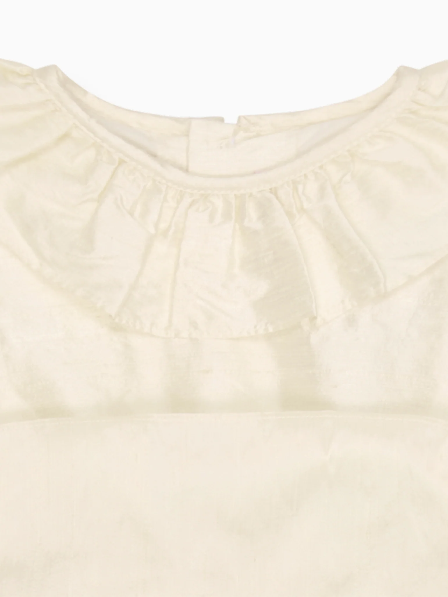 Ivory Azalea Ceremony Silk Girl Dress - Image 3