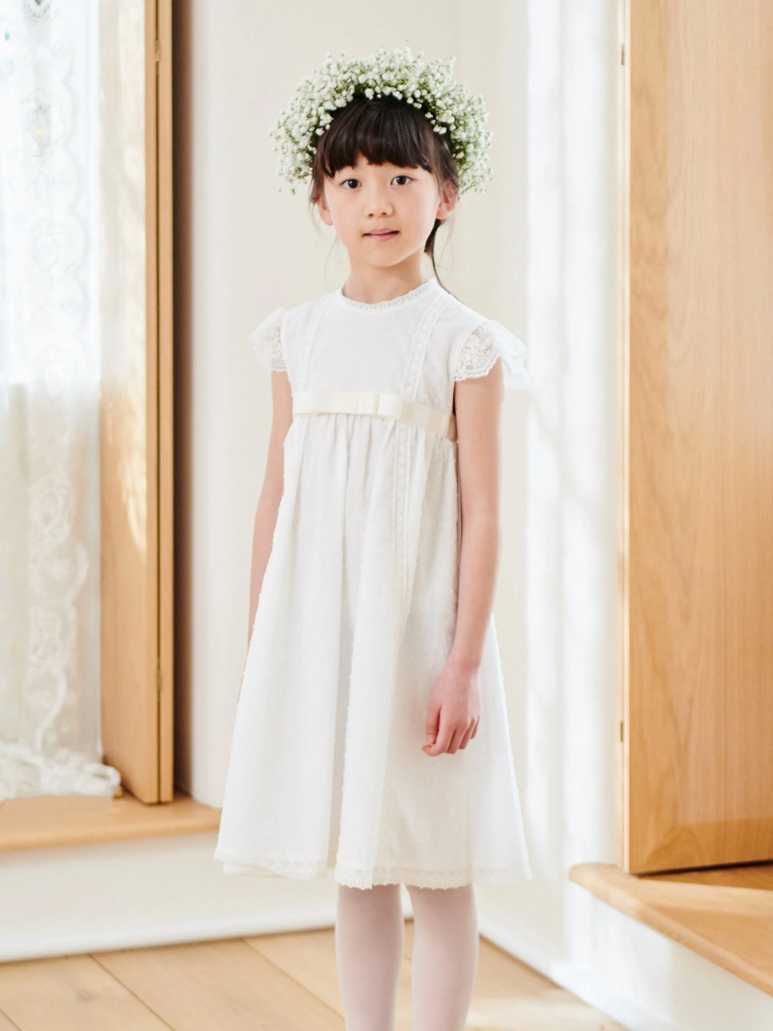 Ivory Herminia Ceremony Girl Dress - Image 3