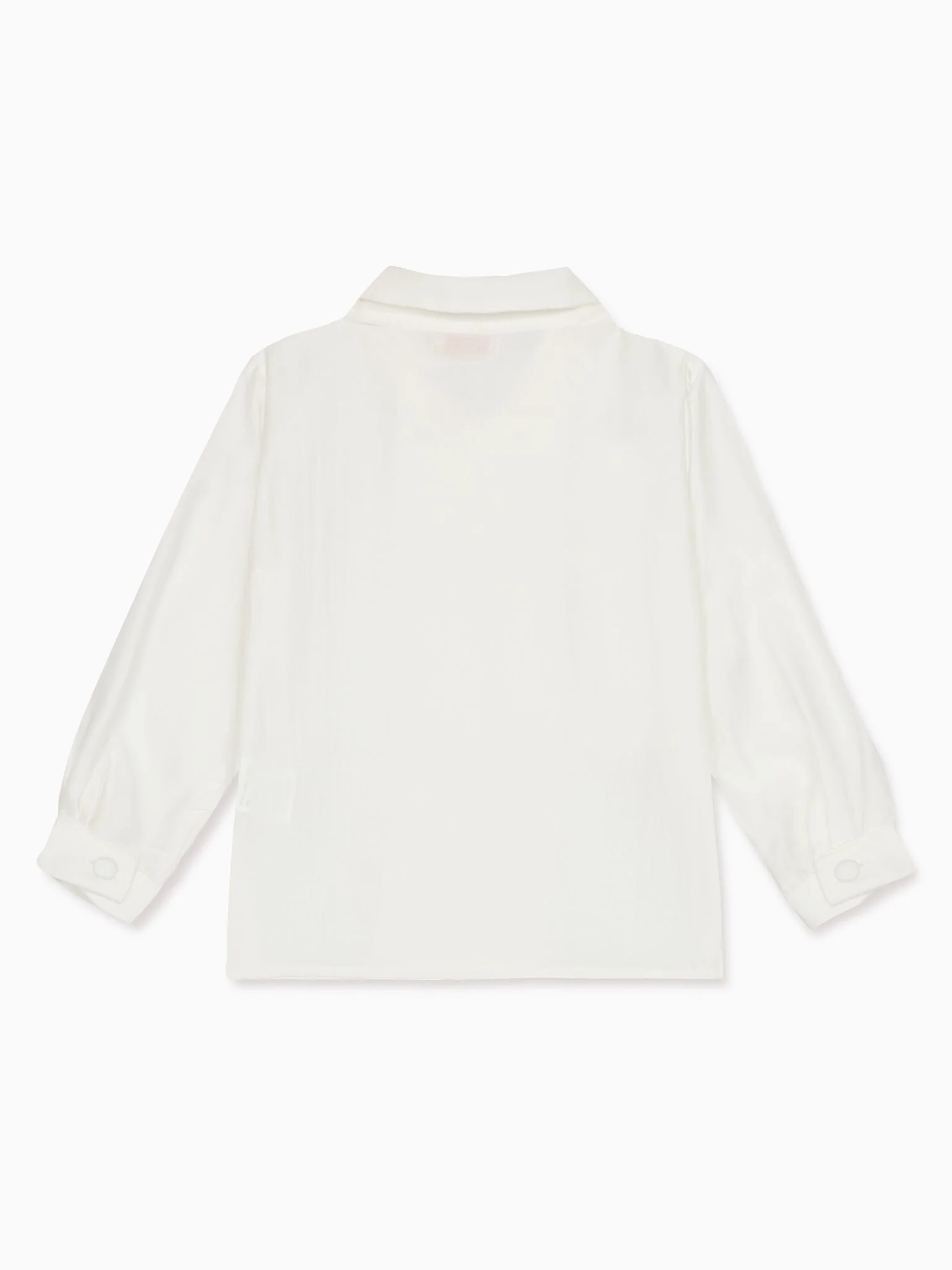 Ivory Sanpa Ceremony Long Sleeve Boy Shirt - Image 3