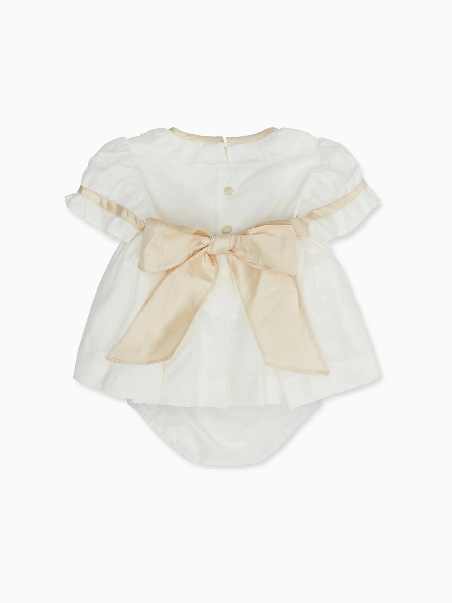 Ivory Santina Smock Ceremony Baby Girl Set - Image 5