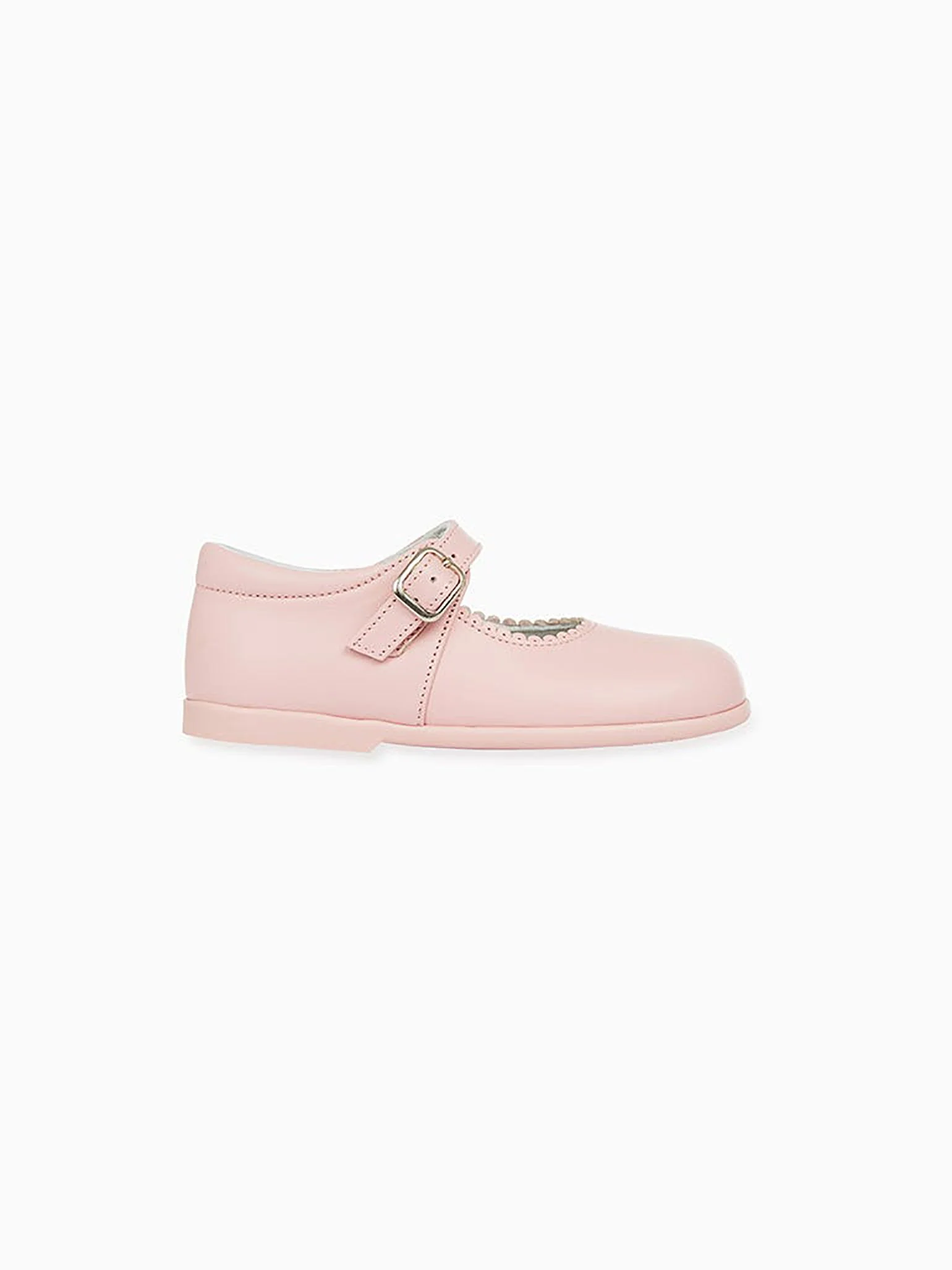 Light Pink Leather Toddler Mary Jane Shoes - Image 4