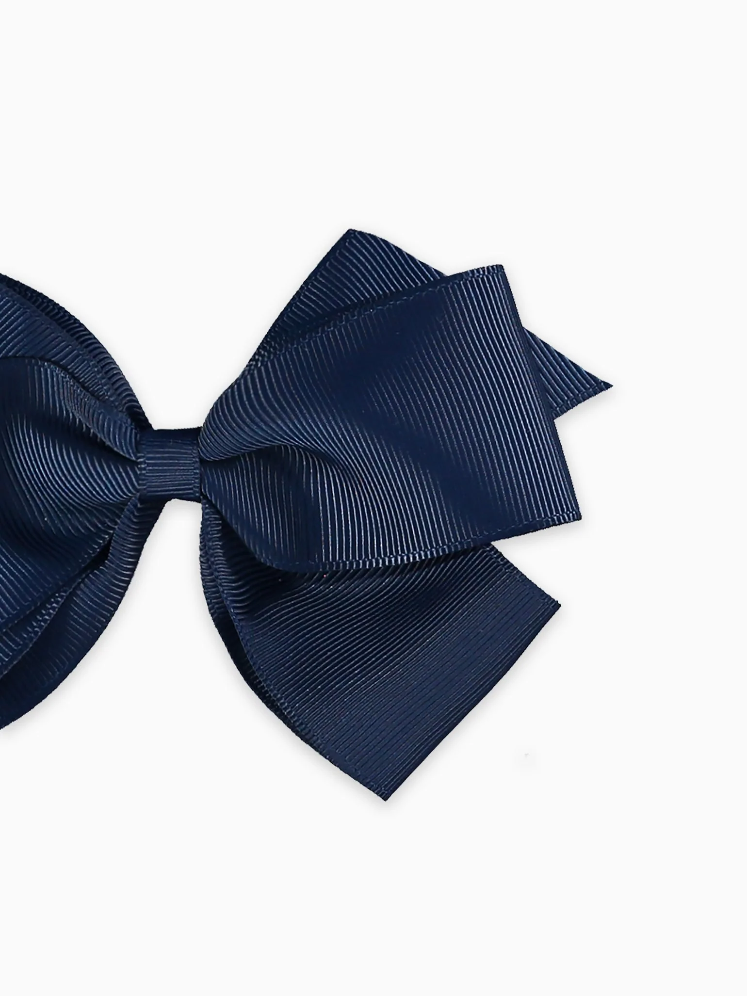 Navy Blue Big Bow Girl Clip - Image 4