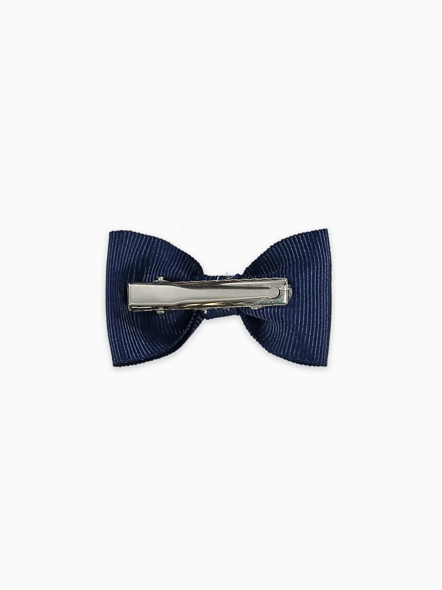 Navy Blue Small Bow Girl Clip - Image 4