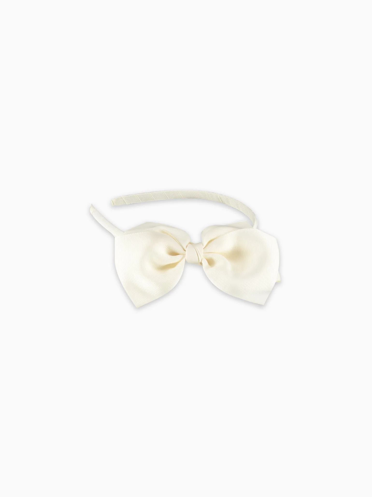 Off White Big Bow Girl Headband - Image 4