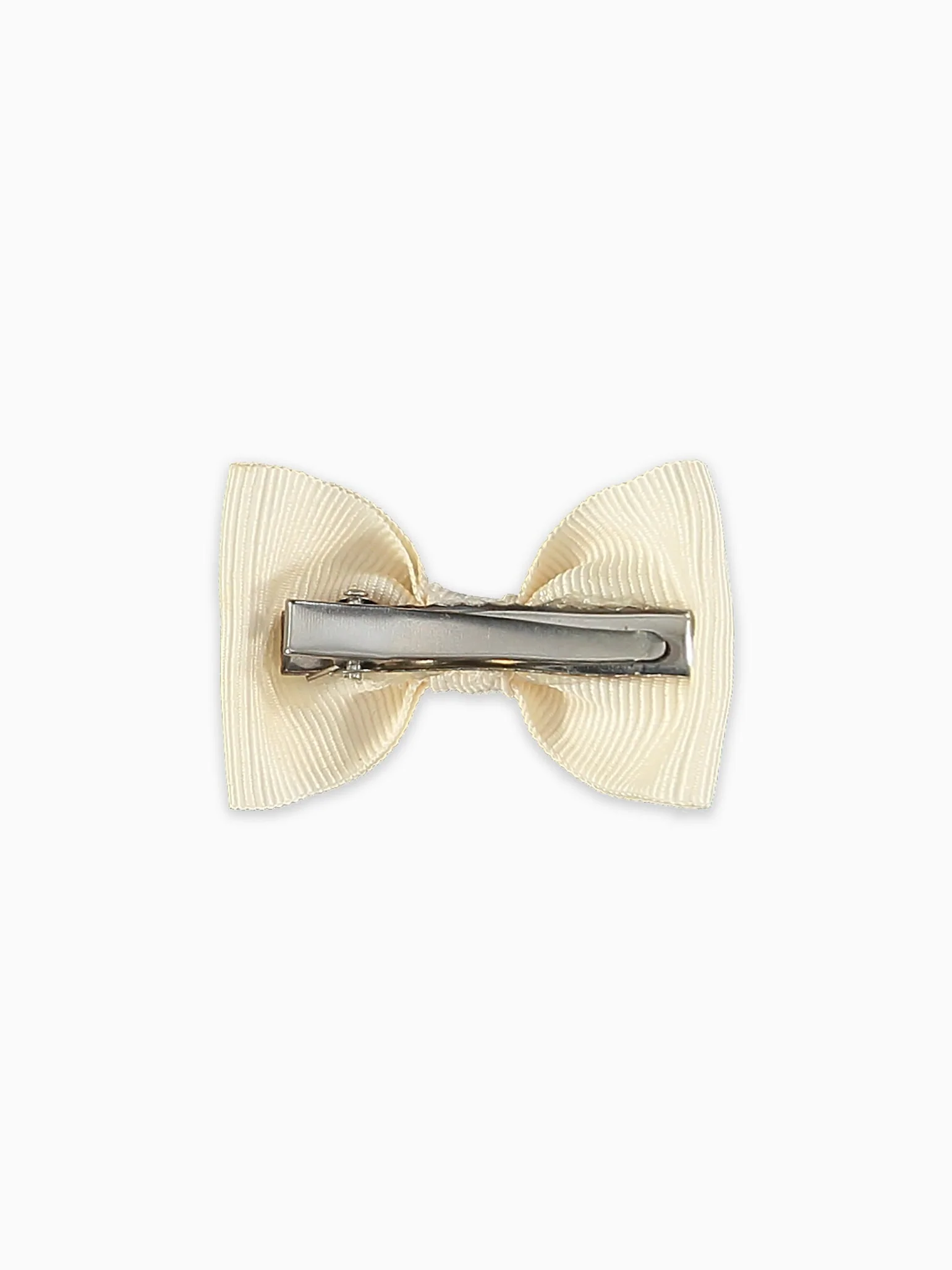 Off White Small Bow Girl Clip - Image 5