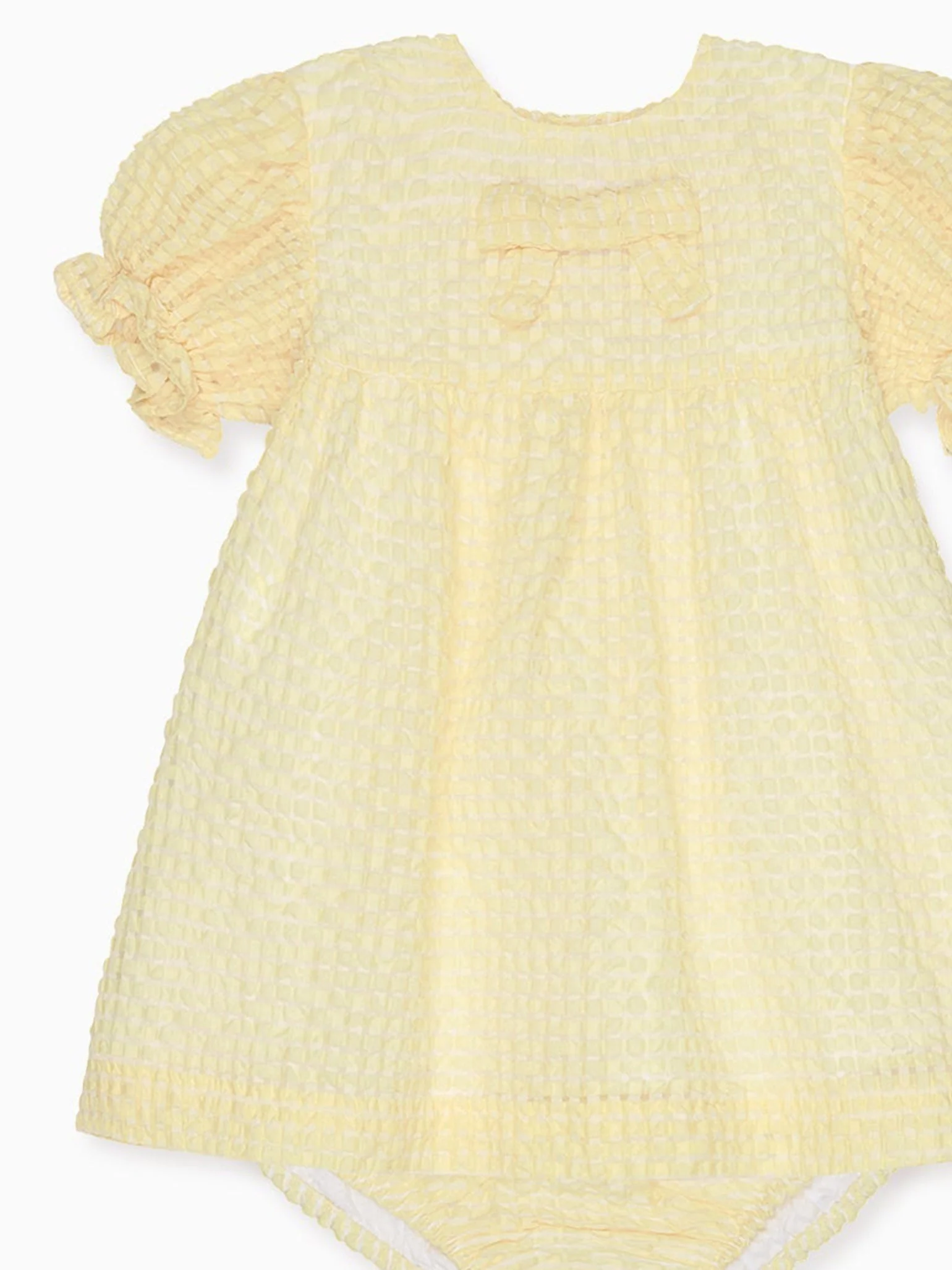 Pale Yellow Petalo Ceremony Baby Girl Set - Image 4