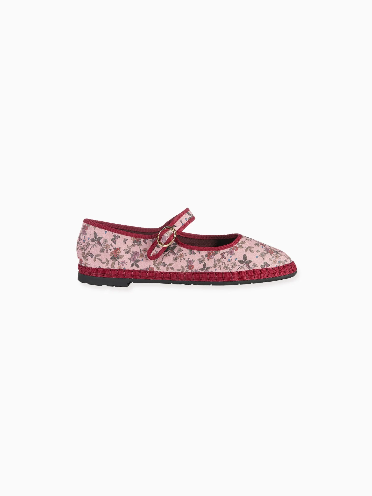 Flabelus x La Coqueta Girl Pink Floral Mary Jane Shoes - Image 5