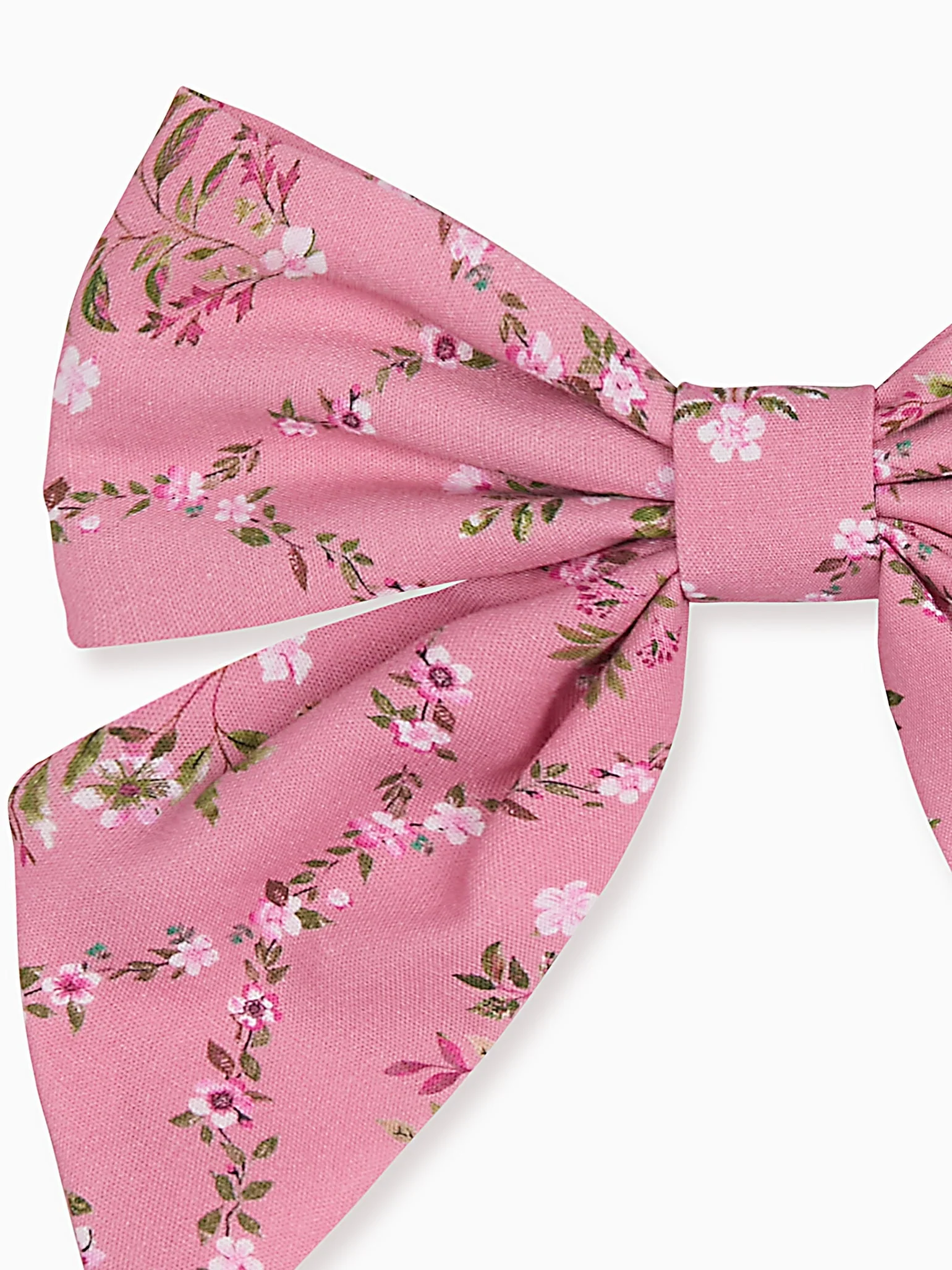 Pink Garland Trellis Girl Large Bow Clip - Image 3