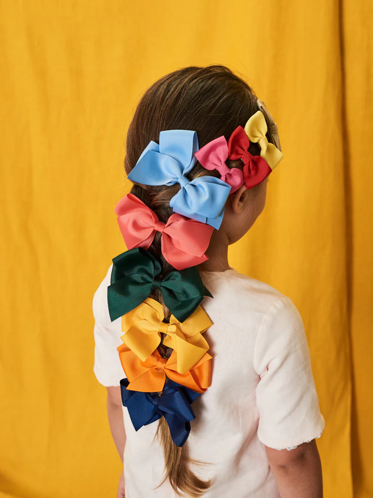 Red Small Bow Girl Clip - Image 3