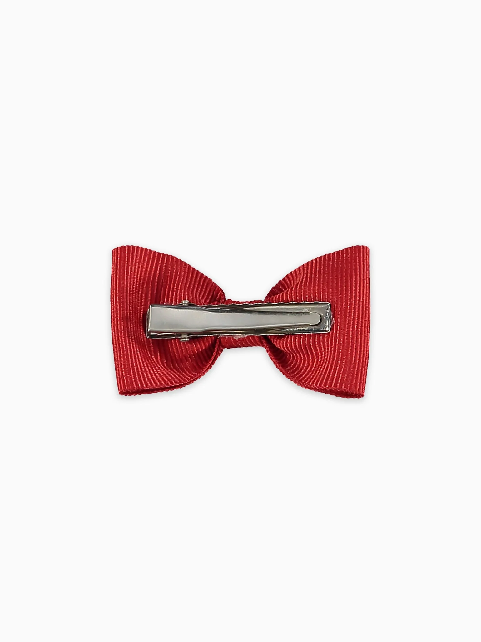 Red Small Bow Girl Clip - Image 4