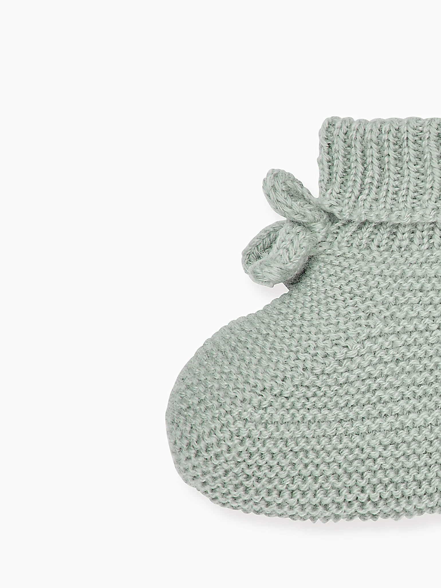 Sage Rimevera Merino Baby Booties - Image 4
