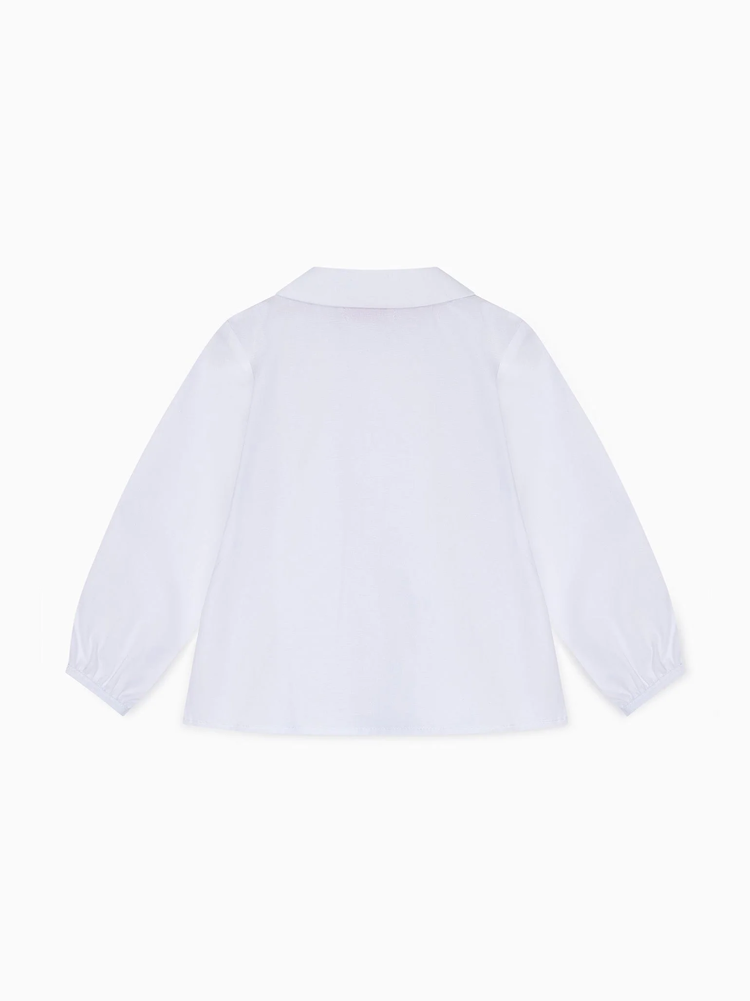 White Bara Long Sleeve Baby Shirt - Image 3