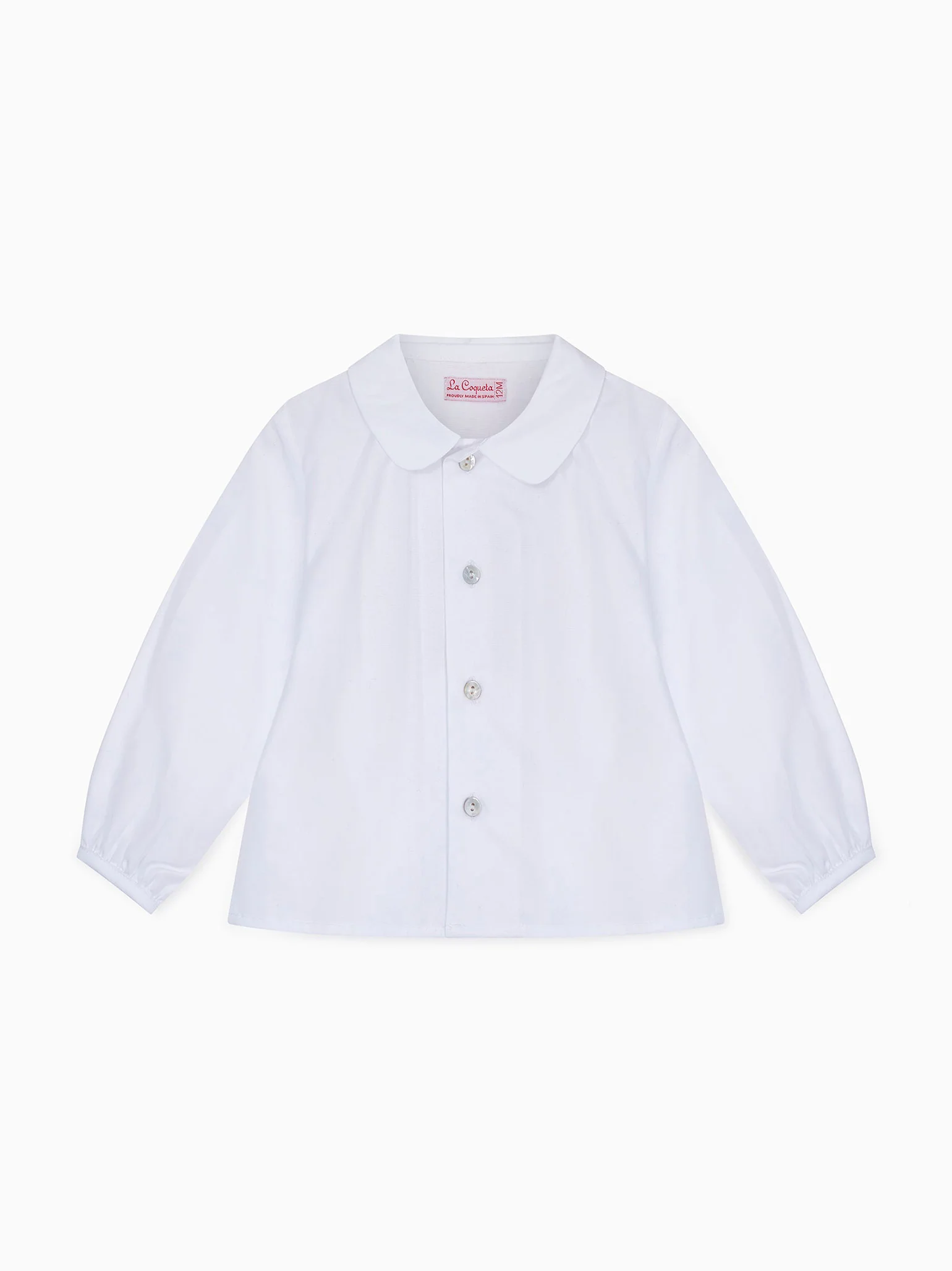 White Bara Long Sleeve Baby Shirt - Image 4