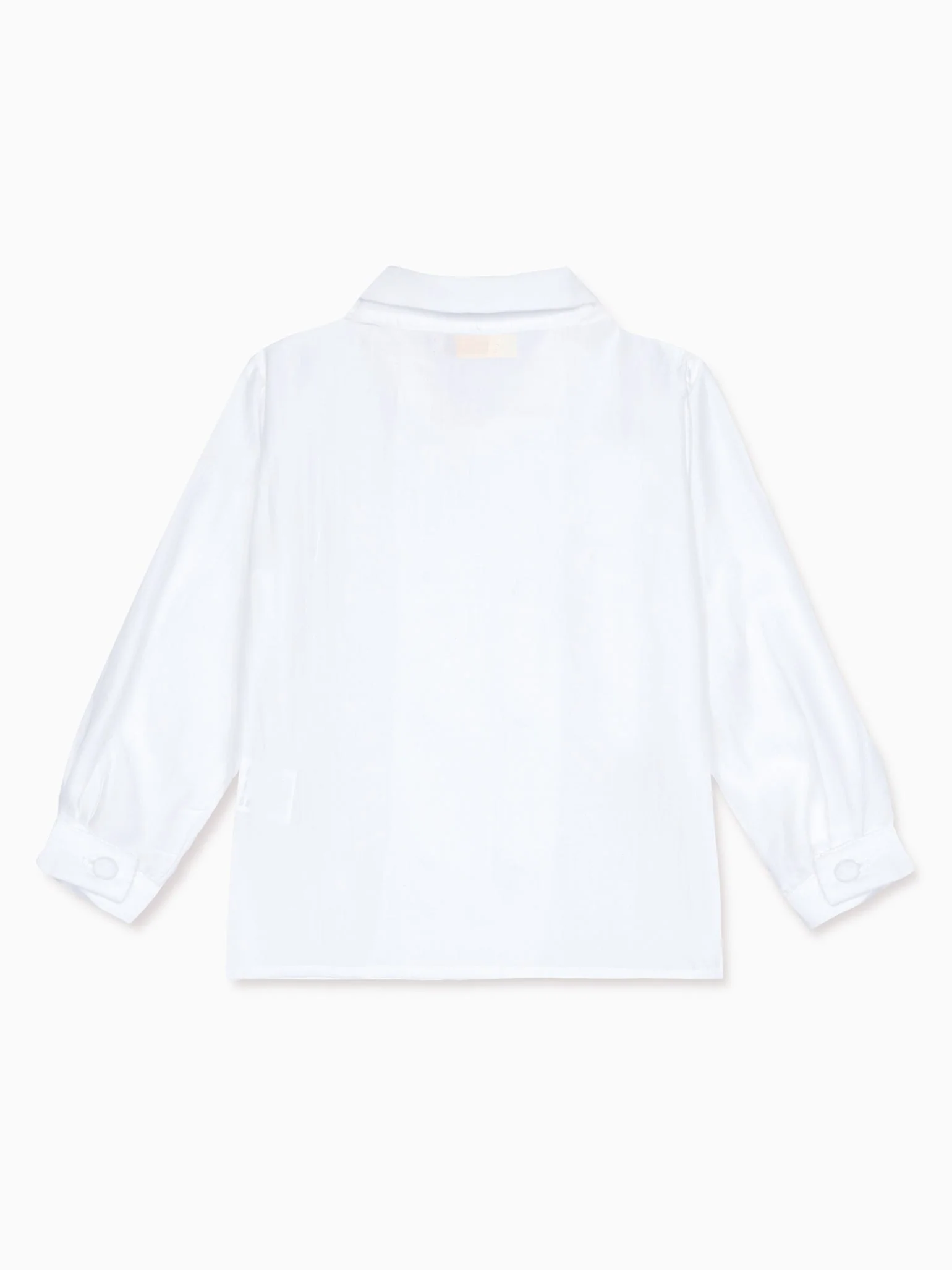 White Barba Ceremony Long Sleeve Boy Shirt - Image 4