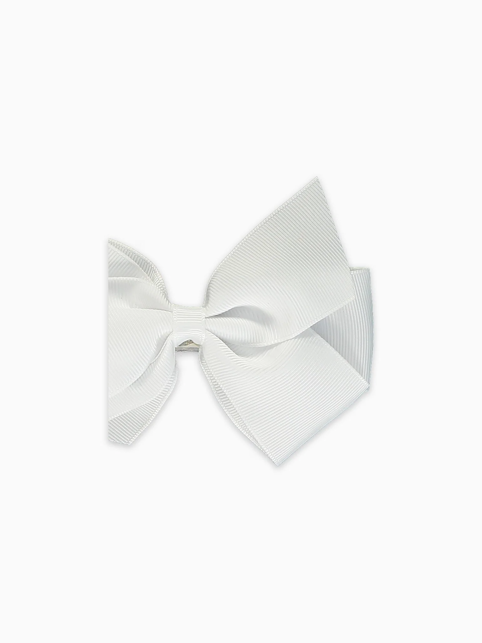 White Big Bow Girl Clip - Image 4