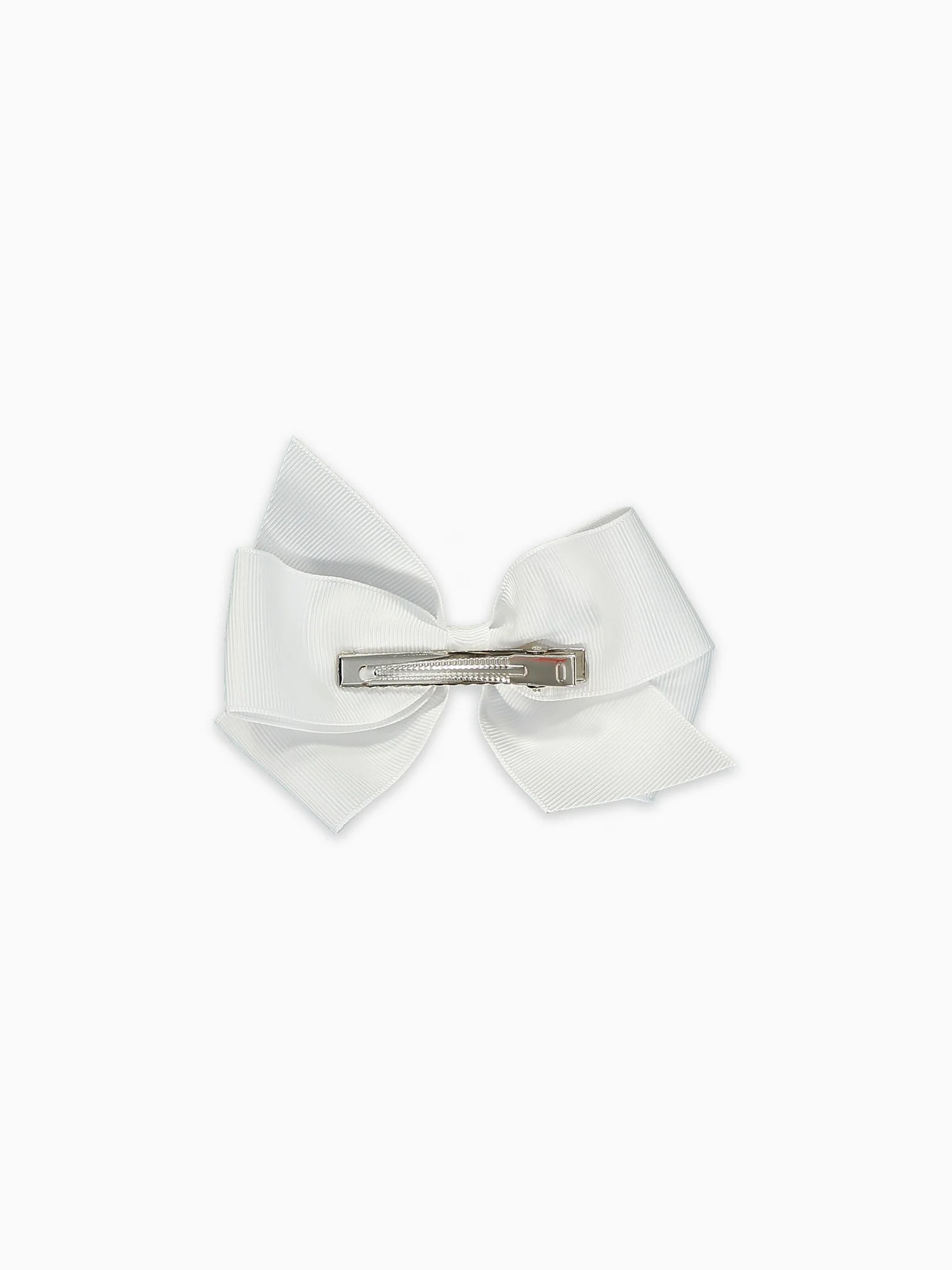 White Big Bow Girl Clip - Image 5