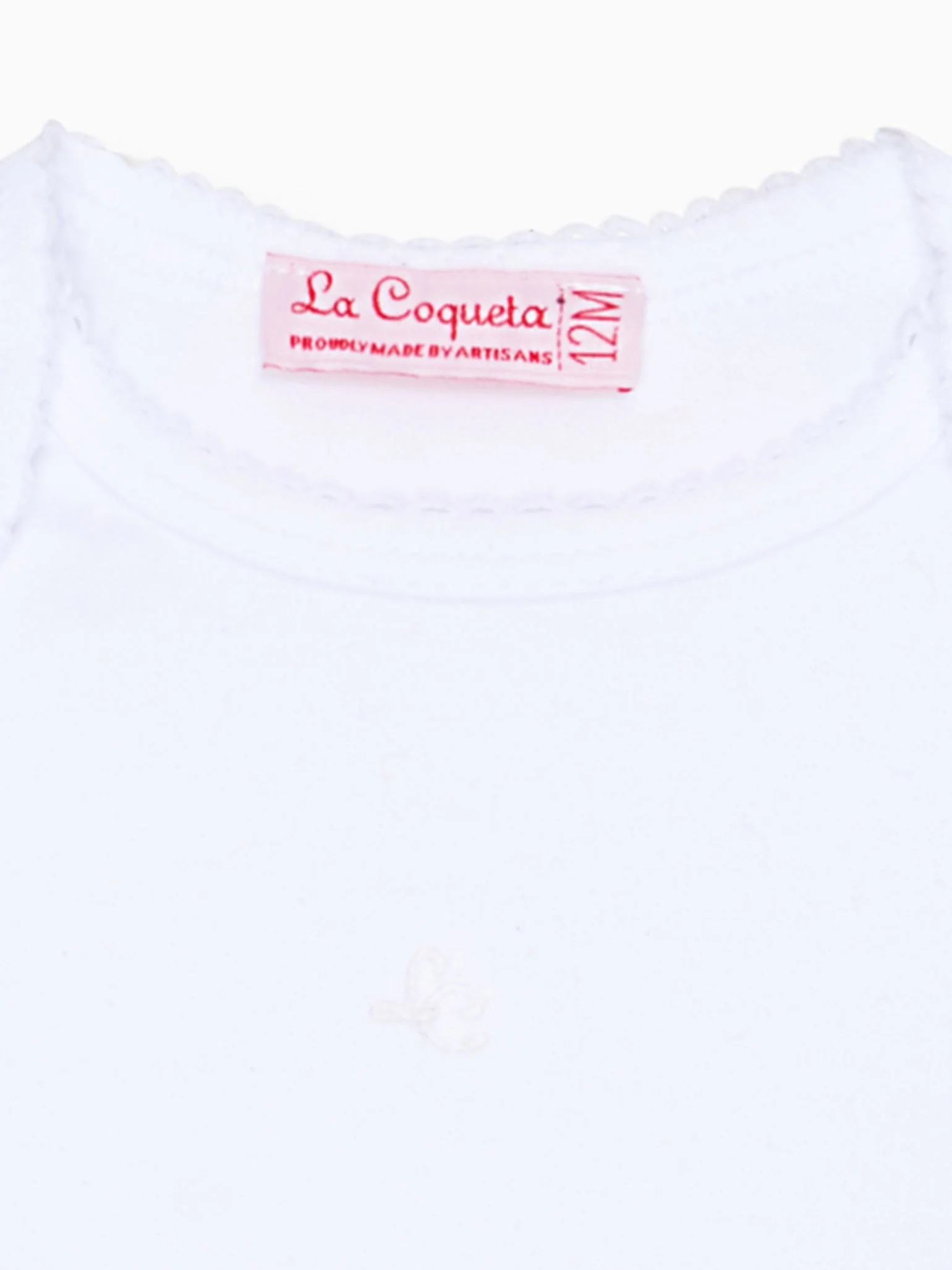 White Lonza Baby Body Vest - Image 4