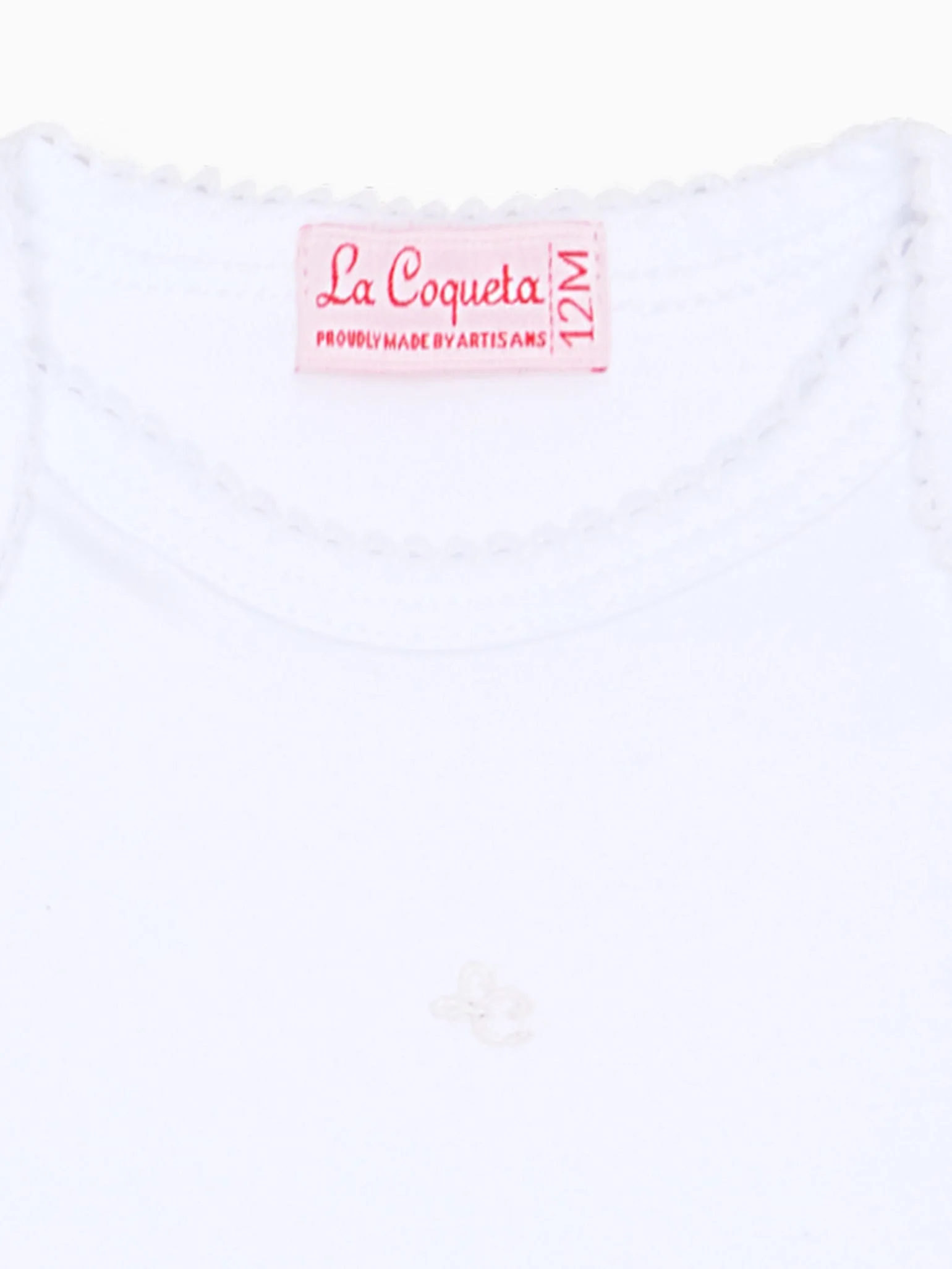 White Lupe Baby Body Vest - Image 4