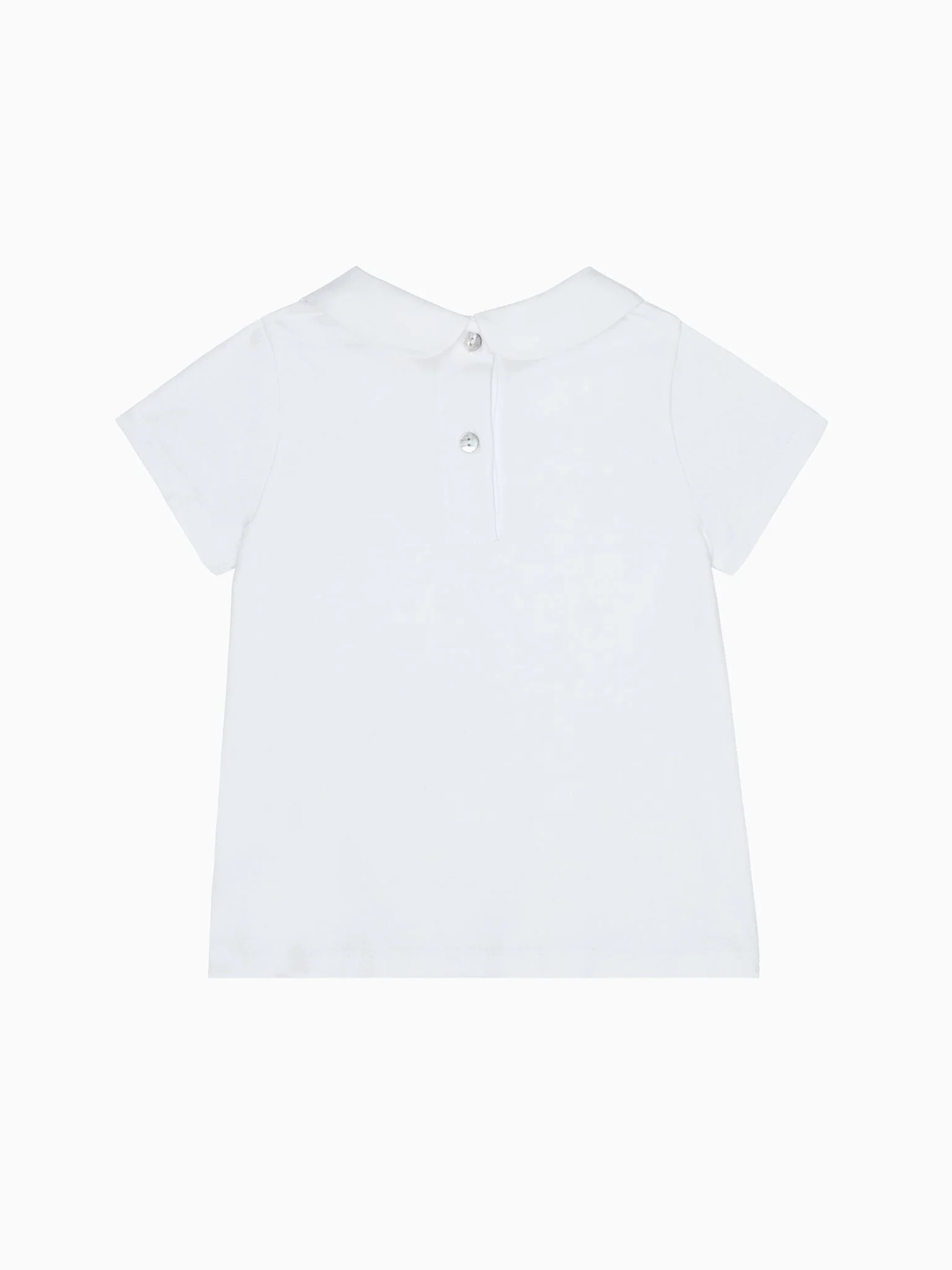White Milo Cotton Baby Top - Image 5
