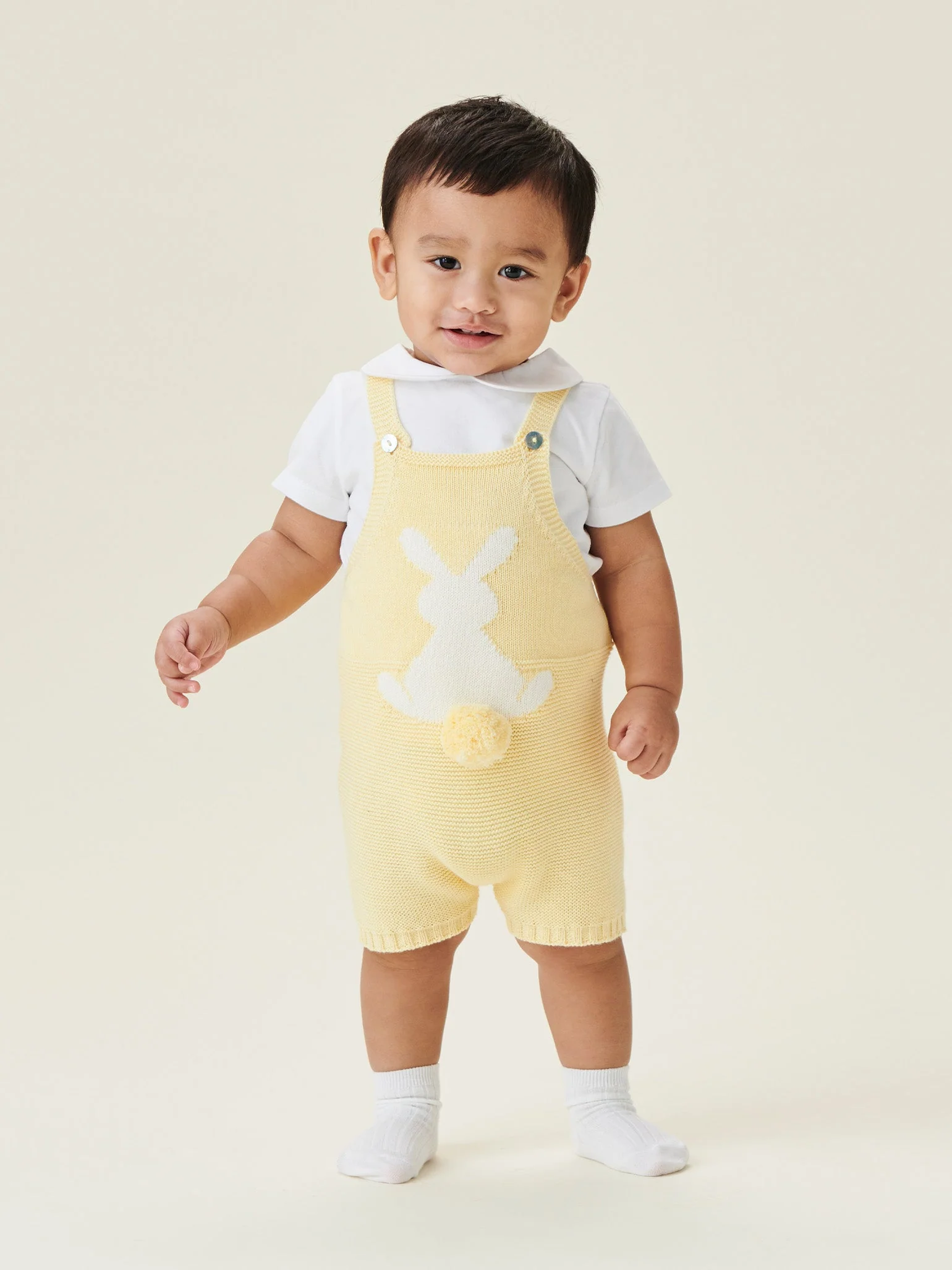 White Milo Cotton Baby Top - Image 6