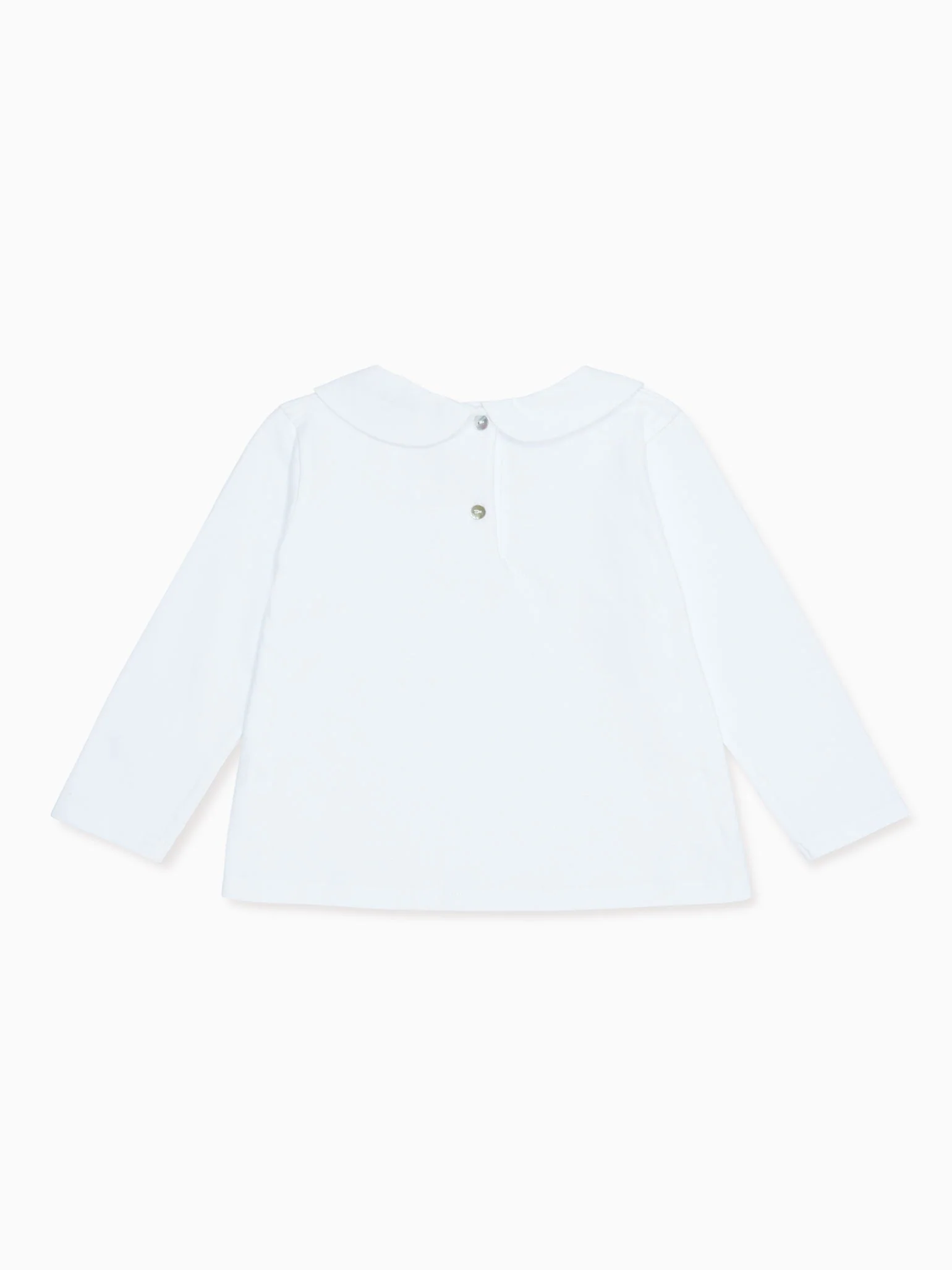 White Romo Long Sleeve Baby Top - Image 4