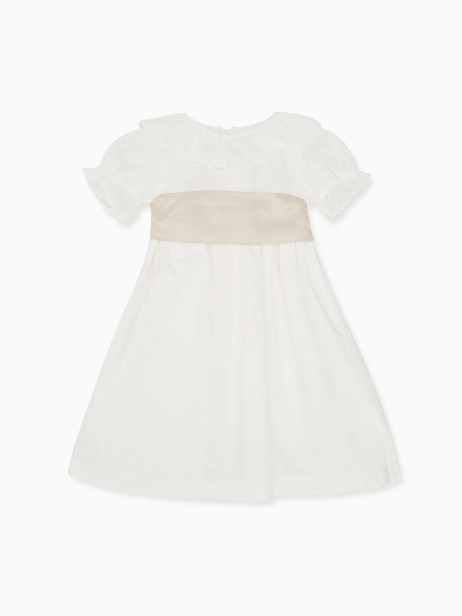 White Vega Long Ceremony Girl Dress - Image 5