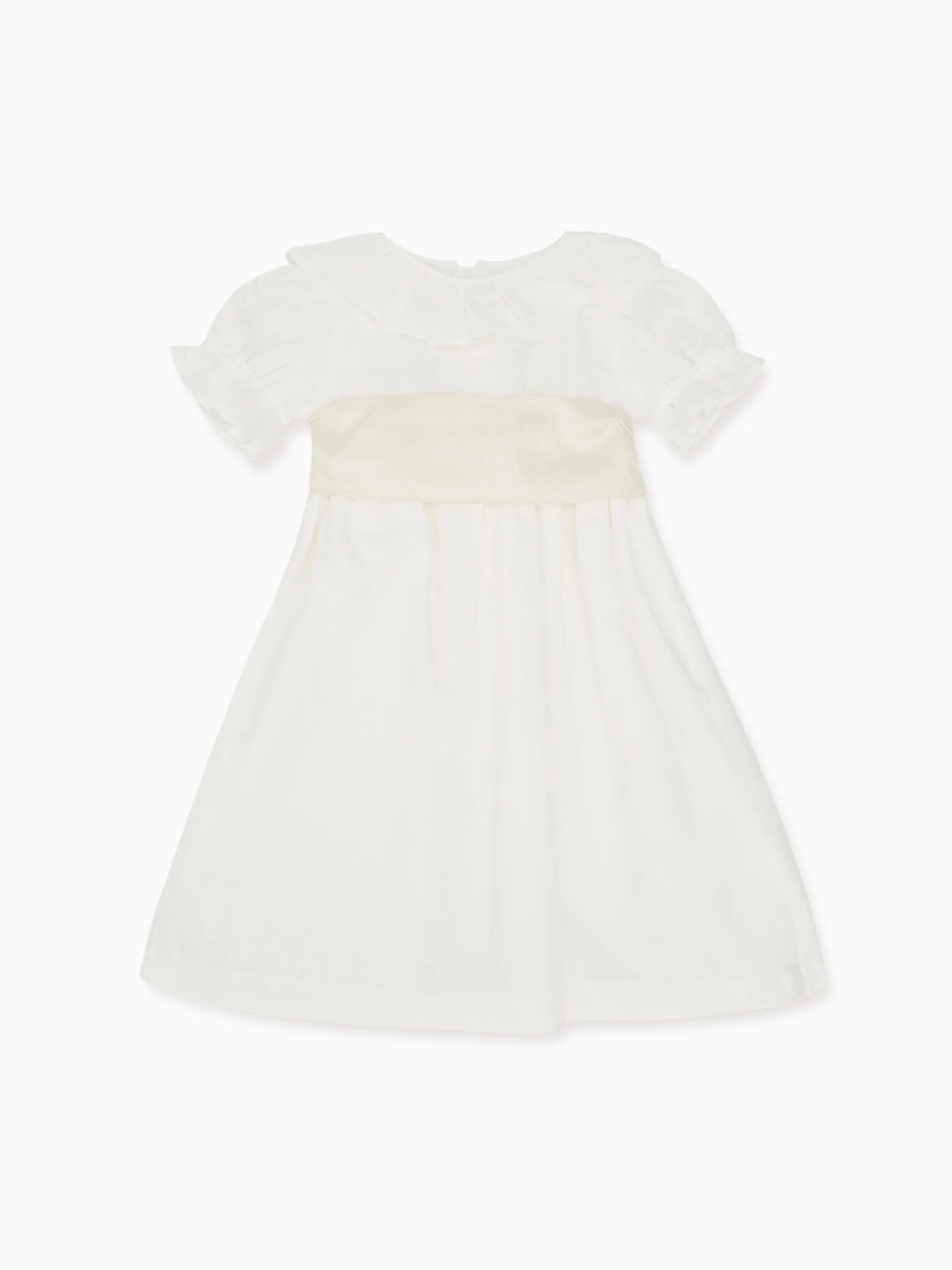 White Vega Long Ceremony Girl Dress - Image 6