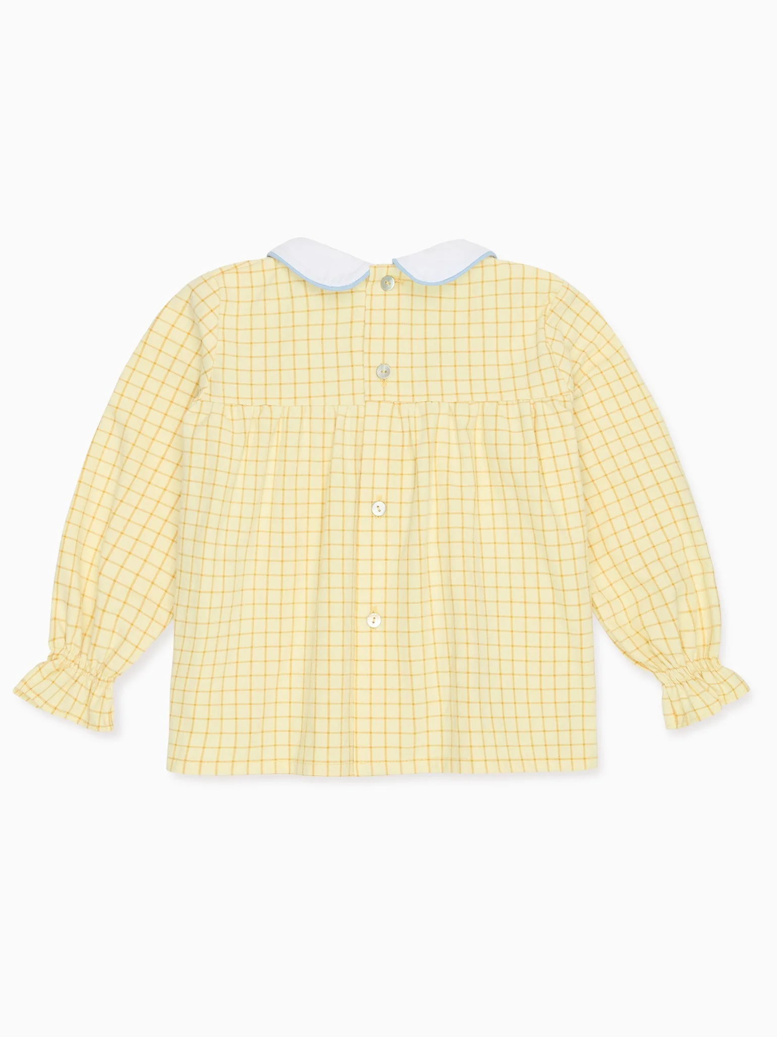 Yellow Check Sol Baby Shirt - Image 5